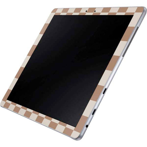 Neutral Checkered Galaxy Book 12in Skin